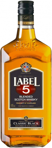 Label 5 Scotch Whisky Classic Black 1L *. 9:95 Alennus vähennetään kassalla ryhmässä Väkevät alkoholit / Viskit / Skotlantilaiset blended-viskit @ alko24plus.com (Vingrossen GmbH) (15642)