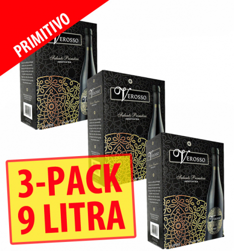 3-pack Verosso Salento Primitivo 3st x 3L BiB (13,5%) ryhmässä Viinit / Hanapakkaukset BiB / Punaviinit @ alko24plus.com (Vingrossen GmbH) (21216)