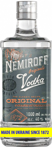 Nemiroff Original Vodka 40% 1L - Made in Ukraine since 1872 ryhmässä Väkevät alkoholit / Vodkat @ alko24plus.com (Vingrossen GmbH) (21545)