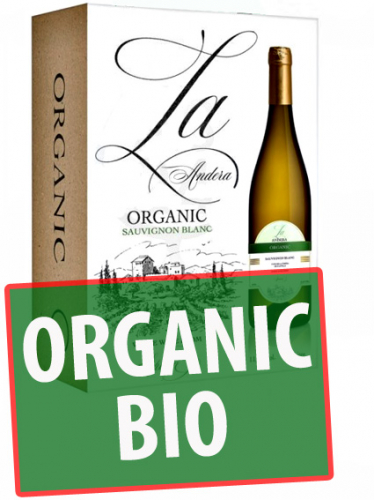 La Andera Organic BIO Sauvignon Blanc 3L BiB (11,5%) ryhmässä Viinit / Hanapakkaukset BiB / Valkoviinit @ alko24plus.com (Vingrossen GmbH) (303001040)