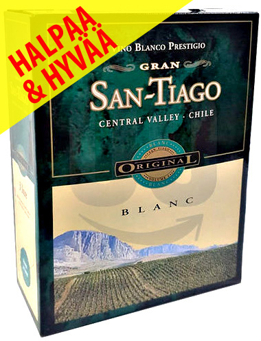 Gran San Tiago Sauvignon Blanc 3L BiB (12%) ryhmässä Viinit / Hanapakkaukset BiB / Valkoviinit @ alko24plus.com (Vingrossen GmbH) (4020)