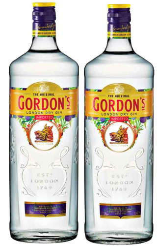 2-pack Gordons London Dry Gin 2st x 1 L* ryhmässä Väkevät alkoholit / Ginit @ alko24plus.com (Vingrossen GmbH) (41585)