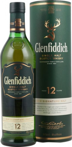Glenfiddich Single Malt 12 years 1L ** ryhmässä Väkevät alkoholit / Viskit / Skotlantilaiset mallasviskit @ alko24plus.com (Vingrossen GmbH) (77714)